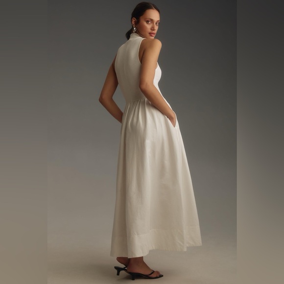 Reformation Sai Dress, Sleeveless Maxi, XS (Anthropologie) NWT White, Cream - Picture 8 of 11